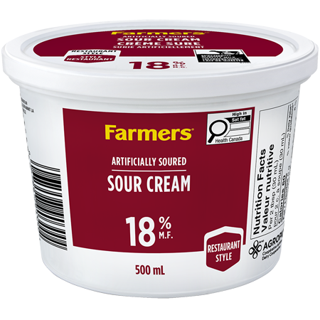 500ML FARMERS CRÈME SURE 18%