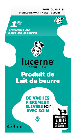 473ML LUCERNE LAIT DE BEURRE 1,5%