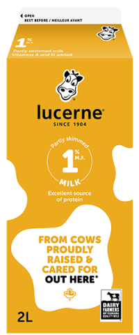 2L LUCERNE LAIT 1%