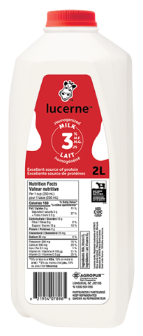 2L LUCERNE MILK JUG 3.25%