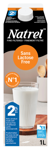 1L NATREL LAIT SANS LACTOSE 2%