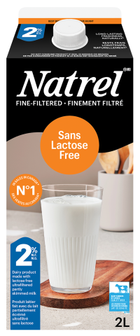 2L NATREL LAIT SANS LACTOSE 2%