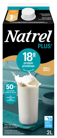 2L NATREL PLUS LAIT VANILLE 1%