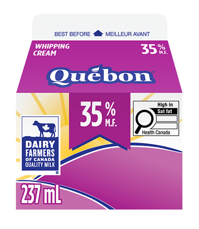 237ML 35% Whipping Cream Québon