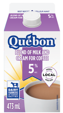 473ML MEL LAIT X CRÈME 5% QUEBON