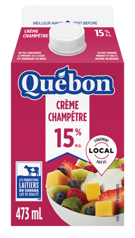473ML CRÈME CHAMP 15% QUEBON