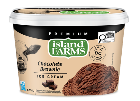 1.65L CHOCOLATE BROWNIE ISLAND FARMS