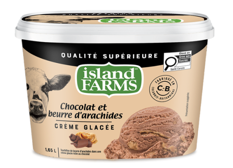 1.65L CHOCOLAT ET BEURRE D'ARACHIDES ISLAND FARMS