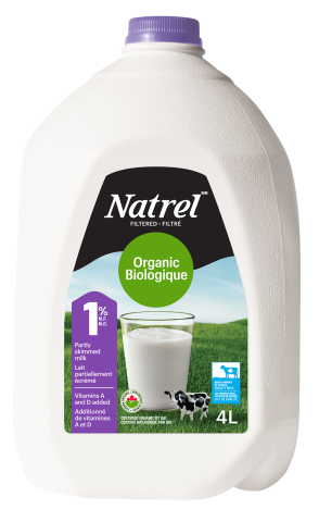 4L NATREL LAIT BIOLOGIQUE 1% PLASTIQUE
