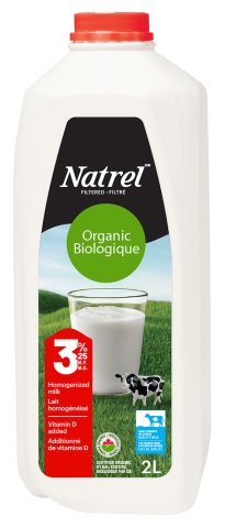 2L NATREL LAIT BIOLOGIQUE 3,25% PLASTIQUE