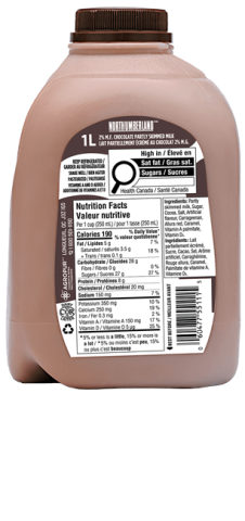 1L NORTHUMBERLAND LAIT AU CHOCOLAT 2% PLASTIQUE
