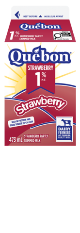 473ML QUÉBON STRAWBERRY MILK 1%