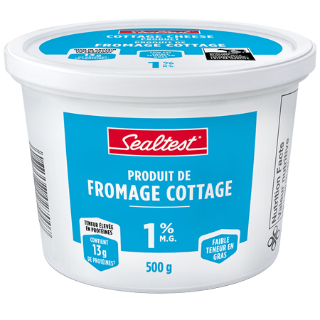500G SEALTEST PRODUIT DE FROMAGE COTTAGE 1%