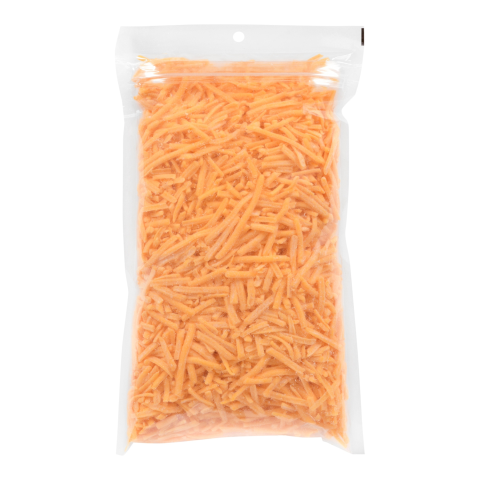 SHREDDED COLOURED MEDIUM CHEDDAR CHEESE, 34%M.F. 39%MOIST., 6X620G