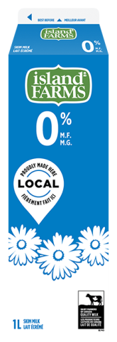 1L ISLAND FARMS LAIT 0%