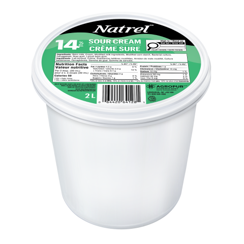 2L NATREL CRÈME SÛRE 14%