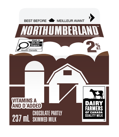 237ML NORTHUMBERLAND CHOCOLATE MILK 2%