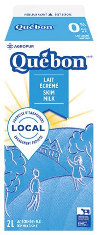 2 LT ECRÉMÉ QUEBON