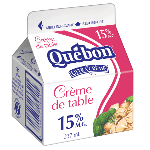 237ML CRÈME TABLE 15% QUEBON