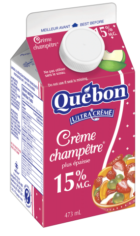 473ML CRÈME CHAMP 15% QUEBON