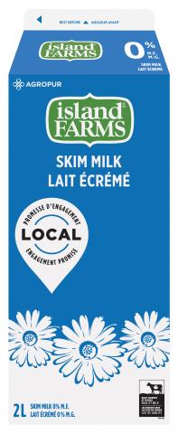 2L ISLAND FARMS LAIT 0%