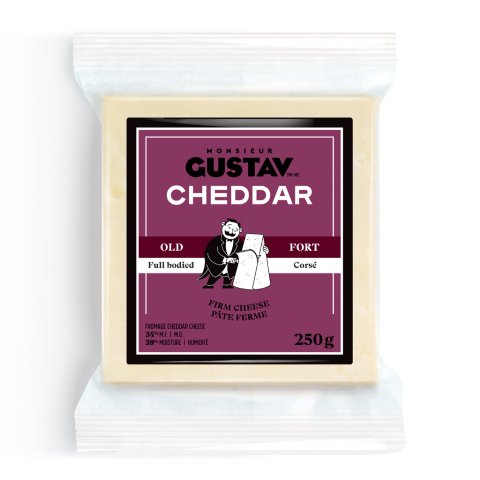 Cheddar Fort blanc Monsieur Gustav 16 X 250G