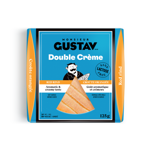 Double Crème croûte orangée Monsieur Gustav 10 X 125G