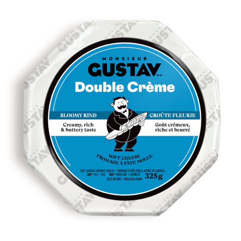 Double Crème croûte fleurie Monsieur Gustav 4 X 325G