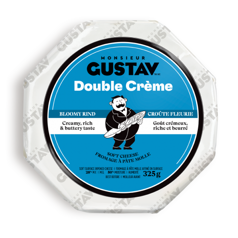 Double Crème croûte fleurie Monsieur Gustav 4 X 325G