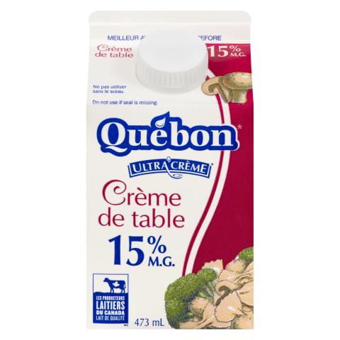 473ML CRÈME TABLE 15% QUEBON