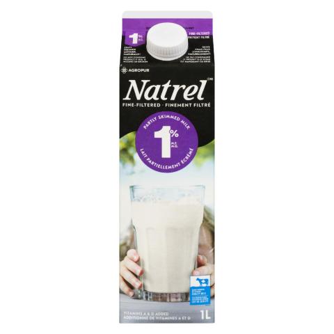 1L NATREL LAIT FINEMENT FILTRÉ 1%