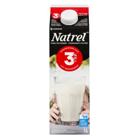 1L NATREL LAIT FINEMENT FILTRÉ 3,25%