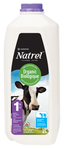 2L NATREL LAIT BIOLOGIQUE 1% PLASTIQUE