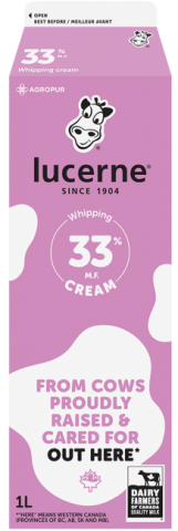 1L LUCERNE CRÈME 33%