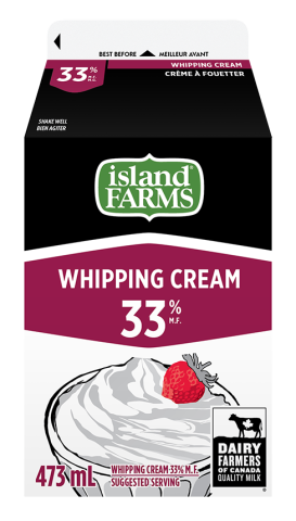 473ML CRÈME 33% ISLAND FARM