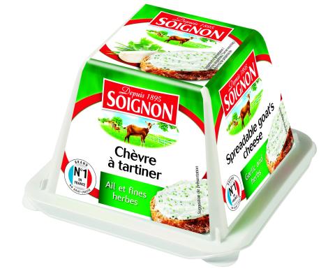 CHÈVRE FRAIS AIL ET FINES HERBES SOIGNON 6X140 GR
