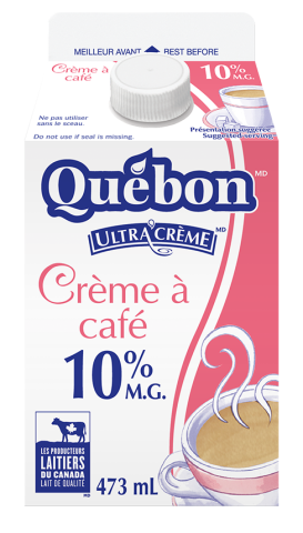 473ML CRÈME A CAFÉ 10% QUEBON