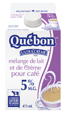 473ML MEL LAIT X CRÈME 5% QUEBON