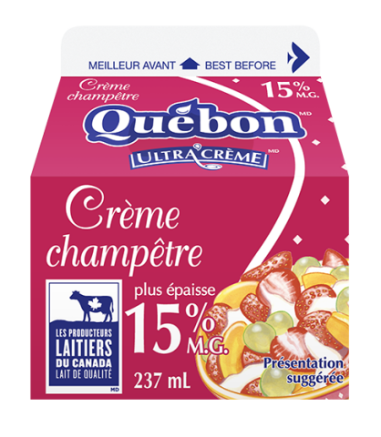 237ML CRÈME CHAMP 15% QUEBON