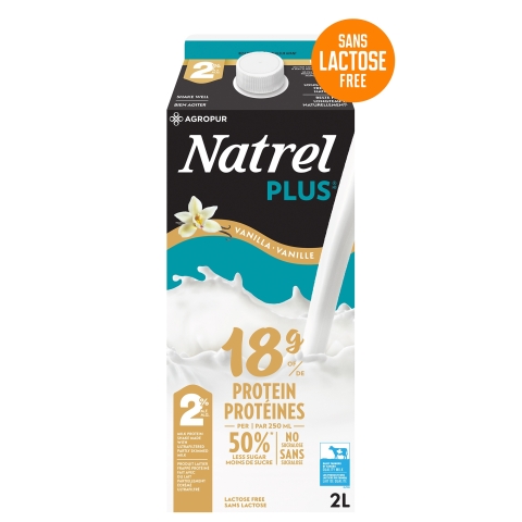 2L NATREL PLUS LAIT VANILLE 2%