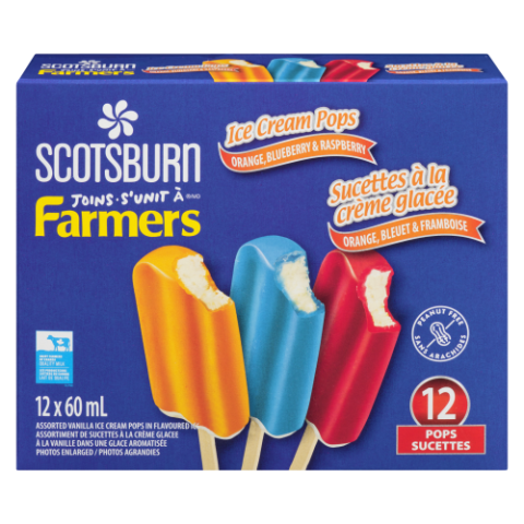 12X60ML SCOTSBURN ASSORTED ICE CREAM CREAM POP