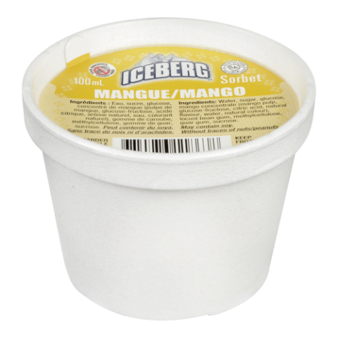 24X100ML IBERGERG SORBET MANGO 