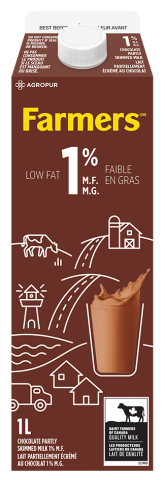 1L FARMERS CHOCOLATE MILK 1%
