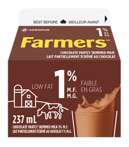 237ML FARMERS CHOCOLATE MILK 1%