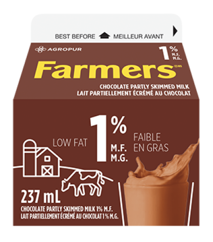 237ML FARMERS CHOCOLATE MILK 1%