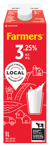 1L FARMERS MILK 3.25%