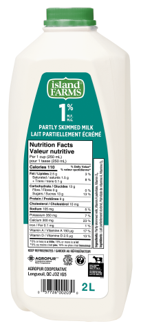 2L ISLAND FARMS MILK 1% JUG