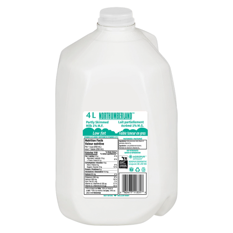 4L NORTHUMBERLAND MILK 1% JUG