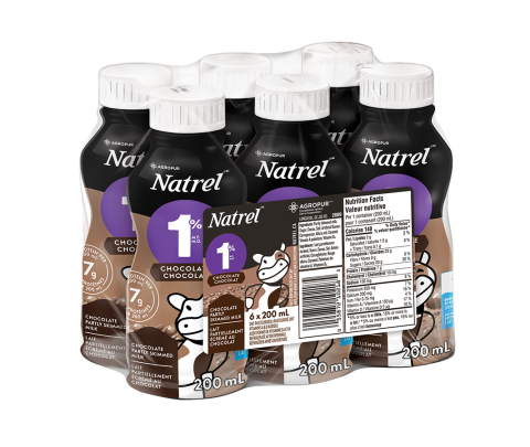 200ML NATREL LAIT AU CHOCOLAT 1%