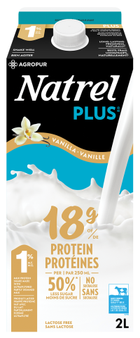 2L NATREL PLUS VANILLA MILK 1%